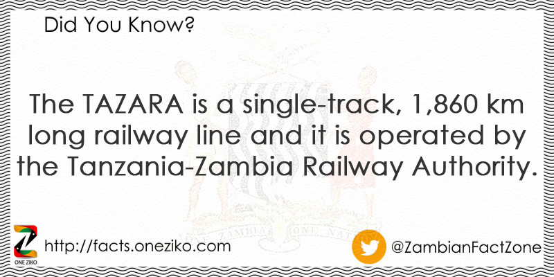 The TAZARA is a single-track, 1,860 km long railwa...