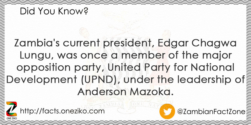 Zambia's current president, Edgar Chagwa Lungu, wa...