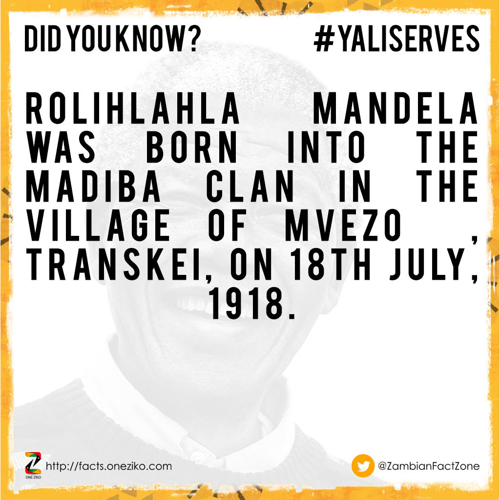 Rolihlahla Mandela was born into the Madiba clan i...