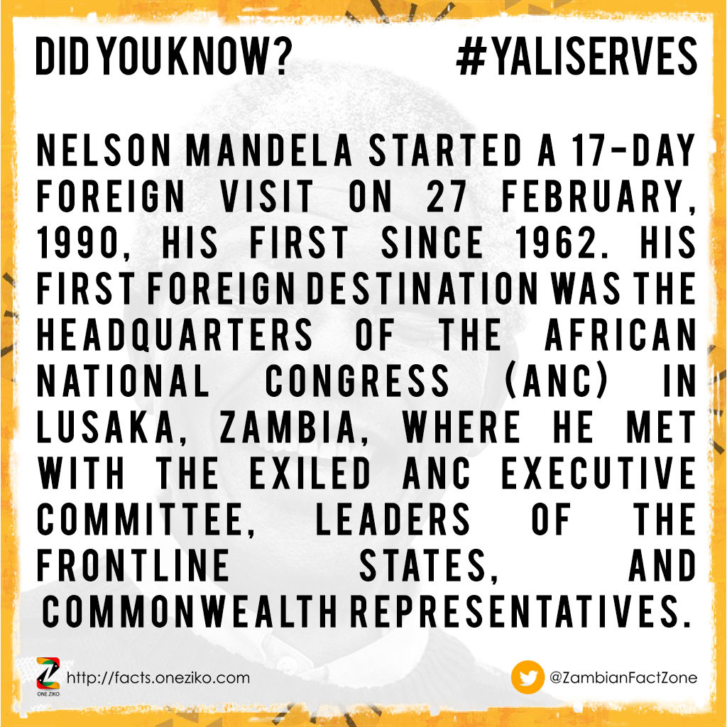 Nelson Mandela started a seventeen-day foreign vis...