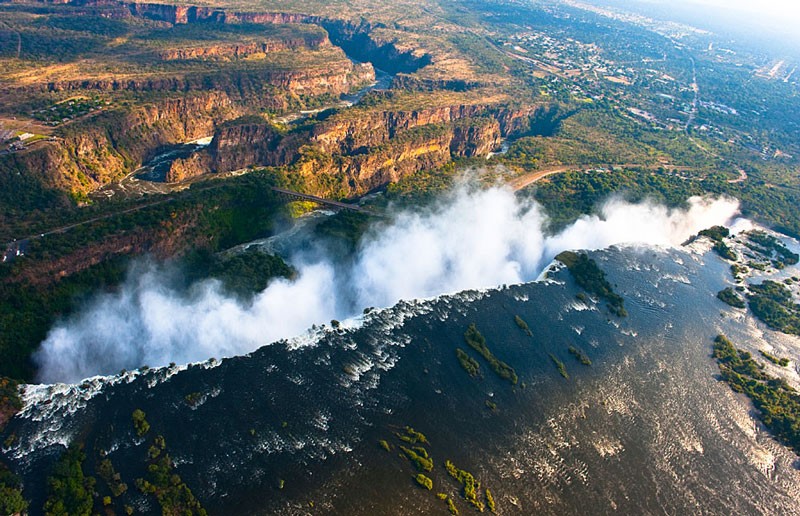 The Victoria Falls is indigenously known as Mosi-o...