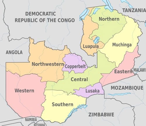 Zambia is divided into ten provinces, each adminis...