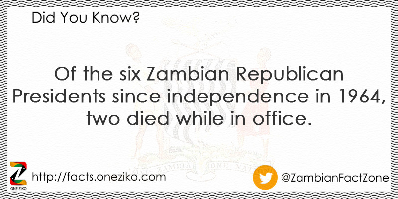 Of the six Zambian Republican Presidents since ind...